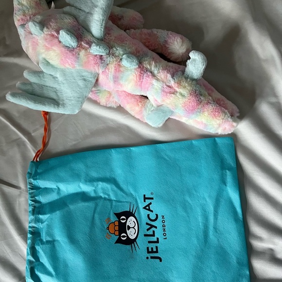 AUTHENTIC Jellycat Lazulia Dragon Size Large BNWT - Picture 8 of 8